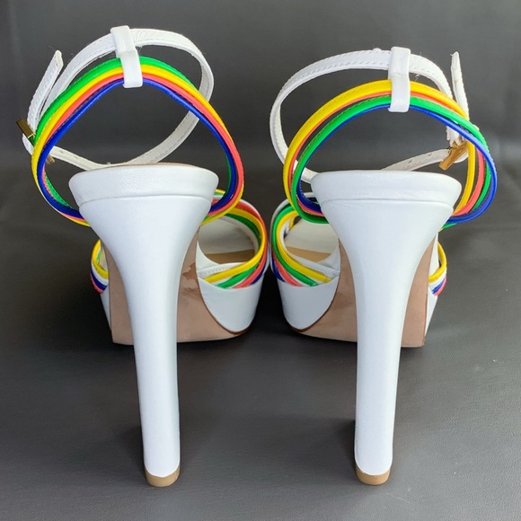 Veronica Beard “Fletcher” multicolor platform heels - Picture 4 of 8